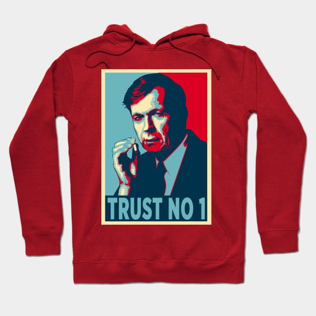 CIGARETTE SMOKING MAN TRUST NO 1 Hoodie by Theo_P